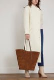 Little Liffner Tote Bags Soft Tulip Tote in Chestnut Suede Little Liffner Soft Tulip Tote in Chestnut Suede