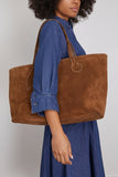 Little Liffner Tote Bags X-Large Sprout Tote in Chestnut Suede Little Liffner X-Large Sprout Tote in Chestnut Suede