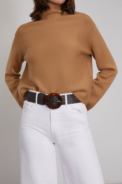 Lizzie Fortunato Belts Louise Leather Belt in Brown Lizzie Fortunato Louise Leather Belt in Brown