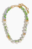 Lizzie Fortunato Necklaces Daybreak Collar in Lavender and Lime Lizzie Fortunato Daybreak Collar in Lavender and Lime