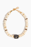 Lizzie Fortunato Necklaces New Moon Collar in White Lizzie Fortunato New Moon Collar in White