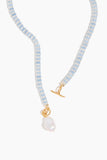 Lizzie Fortunato Pearl Isle Necklace in Mist Blue