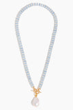 Lizzie Fortunato Pearl Isle Necklace in Mist Blue