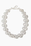 Lizzie Fortunato Necklaces Silver Moon Collar in Clear Lizzie Fortunato Silver Moon Collar in Clear