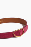 Lizzie Fortunato Belts Wide Georgia Belt in Scarlet Suede Lizzie Fortunato Wide Georgia Belt in Scarlet Suede