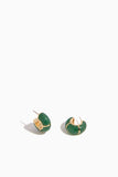 Lizzie Fortunato Zellige Hoops in Jade Green