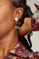 Lizzie Fortunato Earrings Geometry Earrings in Coast Multi Lizzie Fortunato Geometry Earrings in Coast Multi