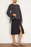 Loulou Studio Sweaters Amal Sweater in Anthracite Melange Loulou Studio Amal Sweater in Anthracite Melange