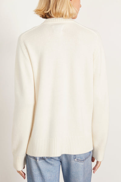 Loulou Studio Sweaters Baltra Sweater in Ivory Loulou Studio Baltra Sweater in Ivory