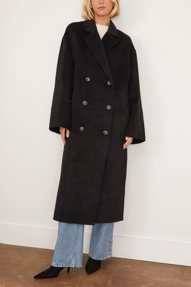 Loulou Studio Coats Borneo Coat in Black Loulou Studio Borneo Coat in Black