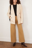 Loulou Studio Jackets Davao Blazer En Cuir in Frost Ivory Loulou Studio Davao Blazer En Cuir in Frost Ivory