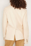 Loulou Studio Jackets Davao Blazer En Cuir in Frost Ivory Loulou Studio Davao Blazer En Cuir in Frost Ivory