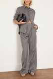 Loulou Studio Tops Eliana Shirt in Grey Loulou Studio Eliana Shirt in Grey