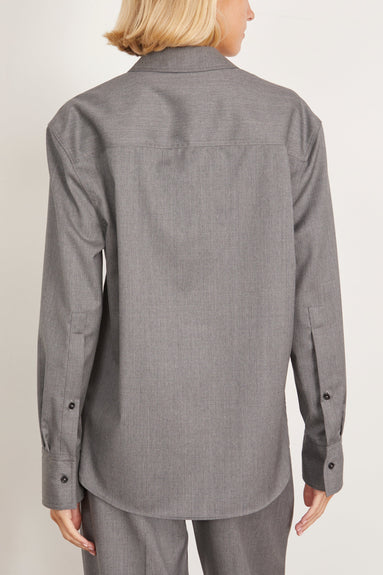 Loulou Studio Tops Eliana Shirt in Grey Loulou Studio Eliana Shirt in Grey