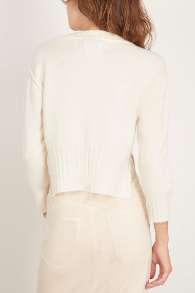 Loulou Studio Sweaters Lian Sweater in Ivory Loulou Studio Lian Sweater in Ivory