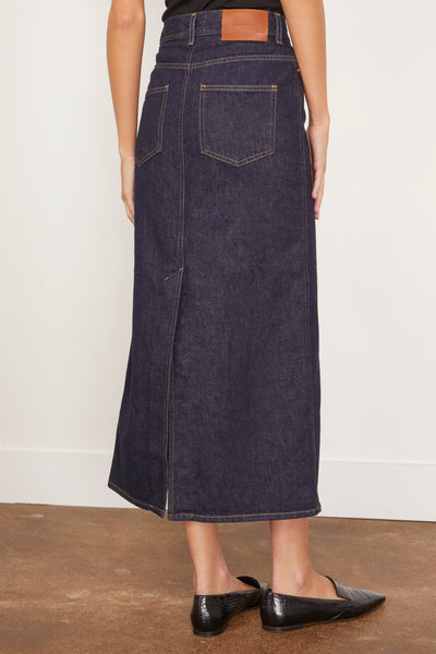 Loulou Studio Skirts Rona Denim Long Skirt in Raw Wash Loulou Studio Rona Denim Long Skirt in Raw Wash