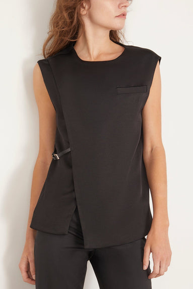 Loulou Studio Tops Sambac Sleeveless Top in Black Loulou Studio Sambac Sleeveless Top in Black