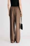 Loulou de Saison Alera Wide Leg Pant in Dark Brown