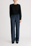 Loulou de Saison Alera Wide Leg Pant in Navy