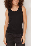 Loulou Studio Tops Alicudi Tank Top in Black Alicudi Tank Top in Black