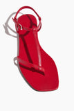 Loulou Studio Strappy Flat Sandals Amaru Thong Sandal in Tomato Loulou Studio Amaru Thong Sandal in Tomato