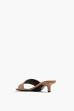 Loulou de Saison Andy Kitten Heel Mules in Sienna