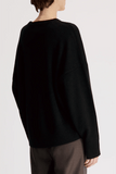 Loulou de Saison Anton Crewneck Sweater in Black