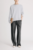 Loulou de Saison Anton Crewneck Sweater in Light Blue