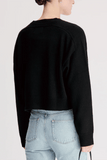 Loulou de Saison Anzor V-Neck Sweater in Black