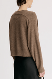 Loulou de Saison Anzor V-Neck Sweater in Nutmeg