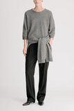 Loulou de Saison Azali Crewneck Sweater in Anthracite