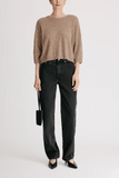 Loulou de Saison Azali Crewneck Sweater in Ashes
