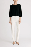 Loulou de Saison Azali Crewneck Sweater in Black
