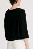 Loulou de Saison Azali Crewneck Sweater in Black