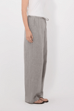 Loulou de Saison Clark Loose Fit Pant in Grey Melange