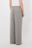 Loulou de Saison Clark Loose Fit Pant in Grey Melange