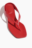 Loulou de Saison Coda Mini Wedge Flip Flop in Tomato