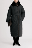 Loulou de Saison Darcy Puffer Jacket in Black/Grizzly