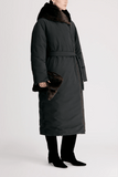 Loulou de Saison Darcy Puffer Jacket in Black/Grizzly