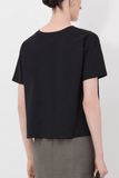 Loulou de Saison Faaa V Neck T-Shirt in Black