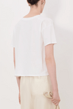 Loulou de Saison Faaa V Neck T-Shirt in White