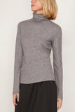 Loulou Studio Tops Gallinara Turtleneck T-Shirt in Grey Melange Gallinara Turtleneck T-Shirt in Grey Melange