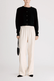 Loulou de Saison Heike Cropped Cardigan in Black