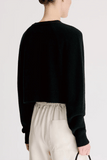Loulou de Saison Heike Cropped Cardigan in Black