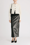 Loulou de Saison Heike Cropped Cardigan in Ivory