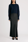 Loulou de Saison Heike Cropped Cardigan in Navy