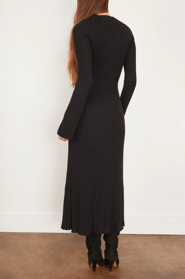 Loulou Studio Casual Dresses Hobas Knit Dress in Black Hobas Knit Dress in Black