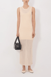 Loulou de Saison Icaria Loose Fit Midi Dress in Light Pink