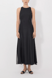 Loulou de Saison Iraka Detailed Maxi Dress in Black