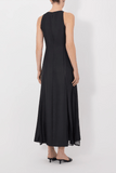 Loulou de Saison Iraka Detailed Maxi Dress in Black